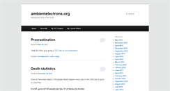 Desktop Screenshot of ambientelectrons.org