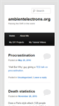 Mobile Screenshot of ambientelectrons.org