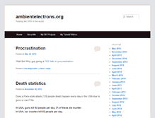 Tablet Screenshot of ambientelectrons.org