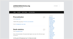 Desktop Screenshot of ambientelectrons.com